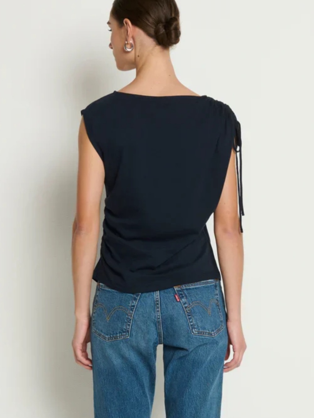 Julie Shoulder Tie Top in Night Sky NWT - Picture 5 of 5